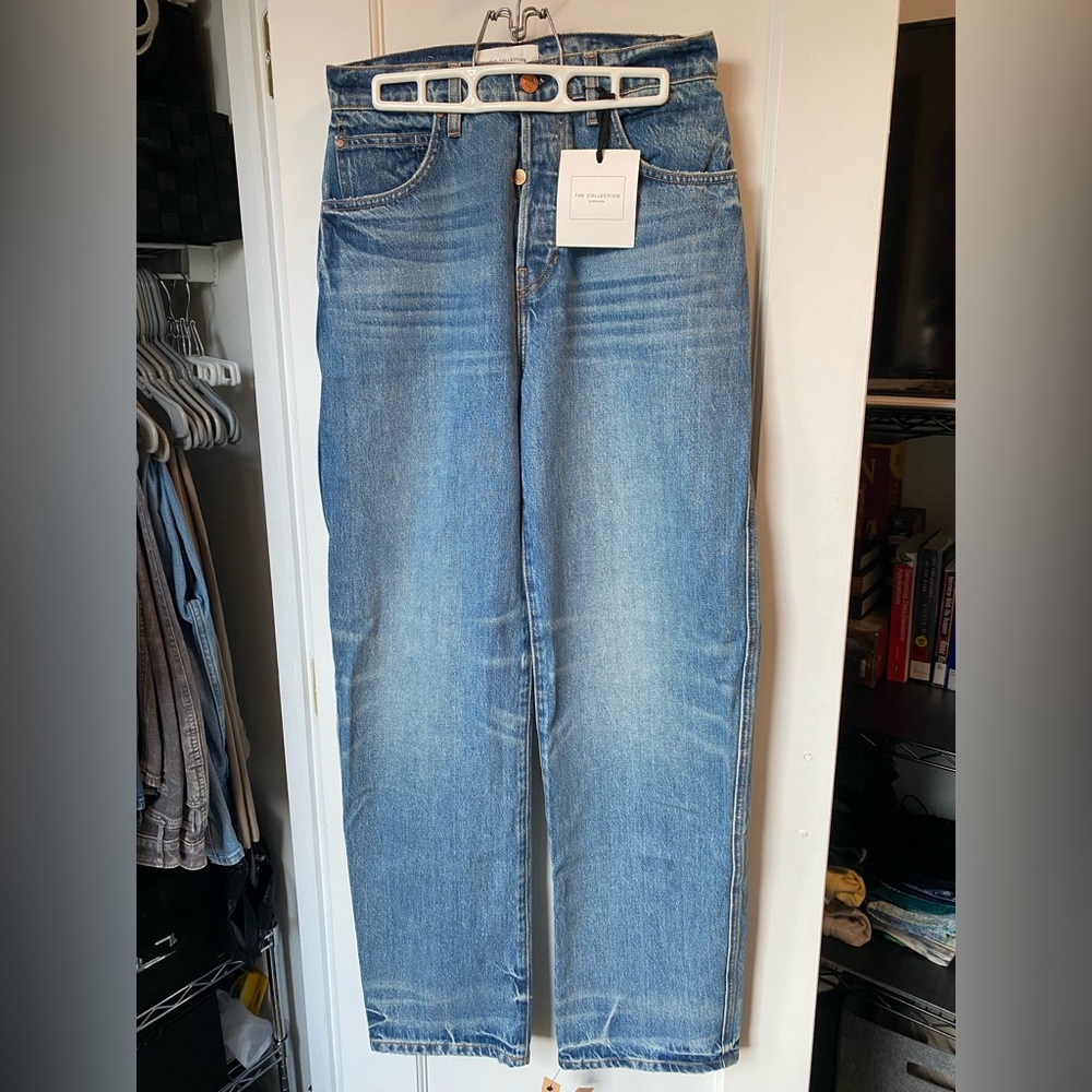 NWT Reformation Magnolia Mid Rise Bow Leg Jeans